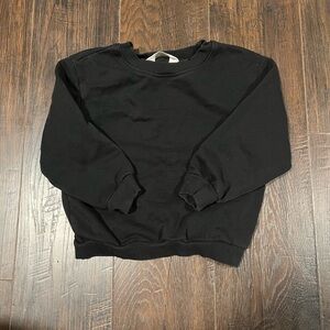H&M Black Kids Crewneck Sweatshirt